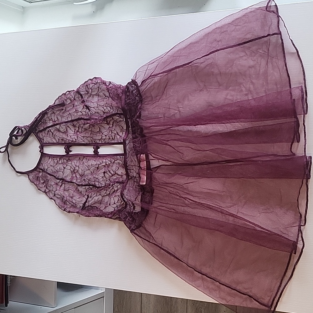 Purple Babydoll Lingerie
